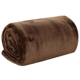 Vidaxl Deken 200x240 cm Polyester Kakaobraun