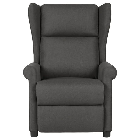 Vidaxl fauteuil verstelbaar stof donkergrijs