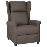 Vidaxl fauteuil verstelbaar stof bruin