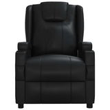 Vidaxl fauteuil verstelbaar kunstleer zwart