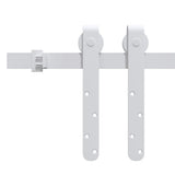 VIDAXL -Suspension für Mini -Skiver -Tür 122 cm Kohlenstoffstahl weiß