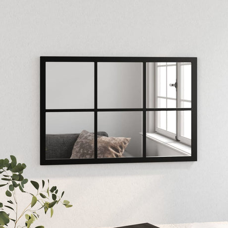 Vidaxl Wandspiegel 60x40 cm Metallschwarz