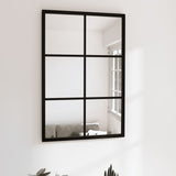Vidaxl Wandspiegel 60x40 cm Metallschwarz