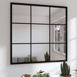 Vidaxl Wandspiegel 60x60 cm Metallschwarz