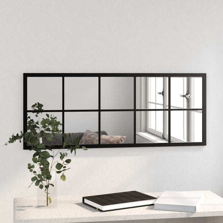 Vidaxl Wandspiegel 100x40 cm Metallschwarz