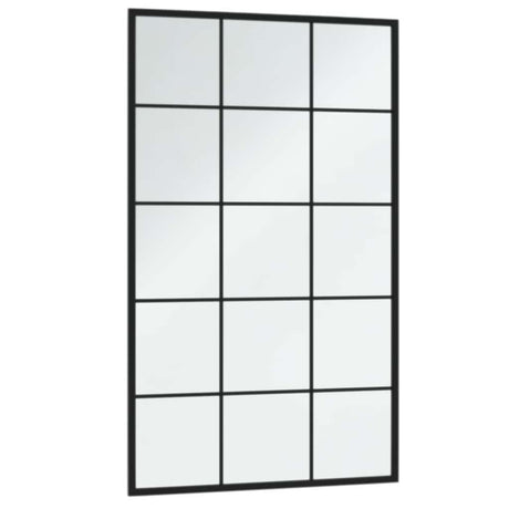 Vidaxl Wandspiegel 100x60 cm Metallschwarz