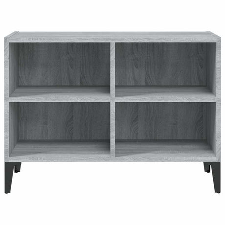 Vidaxl tv-meubel met metalen poten 69,5x30x50 cm grijs sonoma eiken