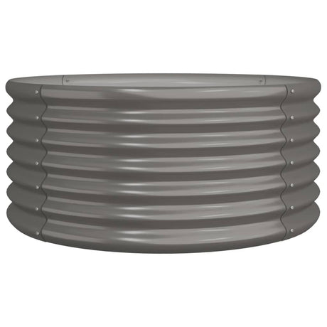 VIDAXL -Planungsbox 80x80x36 cm Pulver -Stahl grau