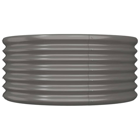 VIDAXL -Planungsbox 80x80x36 cm Pulver -Stahl grau