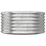 VIDAXL -Planungsbox 80x80x36 cm Pulver -Stahl Silber gefärbt