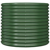 VidaXL Pflanzgefäß 80x80x68 cm pulverbeschichteter Stahl grün