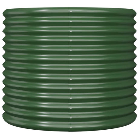 VidaXL Pflanzgefäß 80x80x68 cm pulverbeschichteter Stahl grün