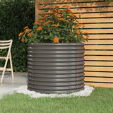VIDAXL -Planungsbox 80x80x68 cm Pulver -Stahl grau