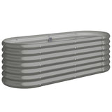 VIDAXL -Planungsbox 114x40x36 cm verzinkter Stahl grau