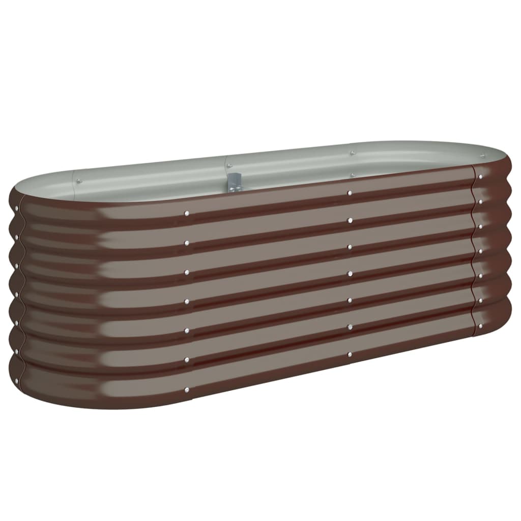 VIDAXL -Planungsbox 114x40x36 cm verzinkter Stahl braun