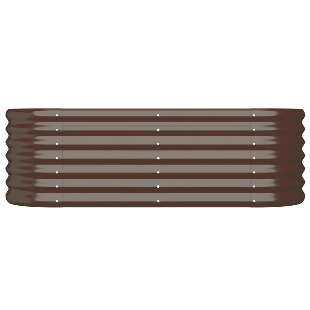 VIDAXL -Planungsbox 114x40x36 cm verzinkter Stahl braun
