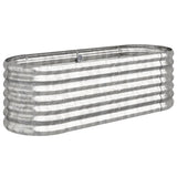 VIDAXL -Planungsbox 114x40x36 cm verzinkter Stahl Silber gefärbt