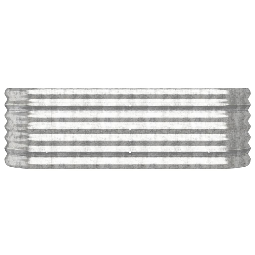 VIDAXL -Planungsbox 114x40x36 cm verzinkter Stahl Silber gefärbt