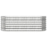VIDAXL -Planungsbox 114x40x36 cm verzinkter Stahl Silber gefärbt