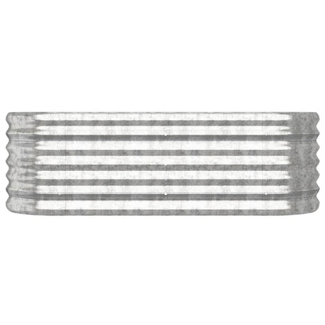 VIDAXL -Planungsbox 114x40x36 cm verzinkter Stahl Silber gefärbt