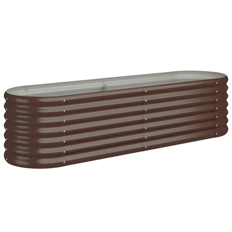 VIDAXL -Planungsbox 152x40x36 cm verzinkter Stahlbraun