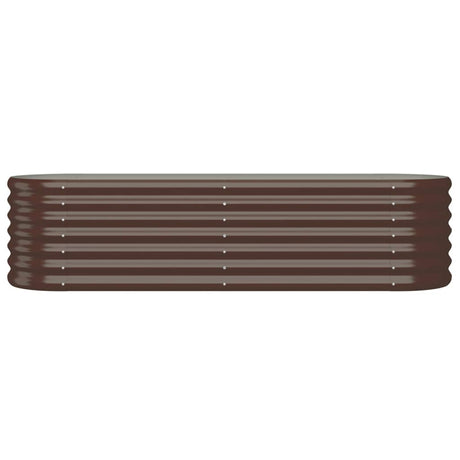 VIDAXL -Planungsbox 152x40x36 cm verzinkter Stahlbraun