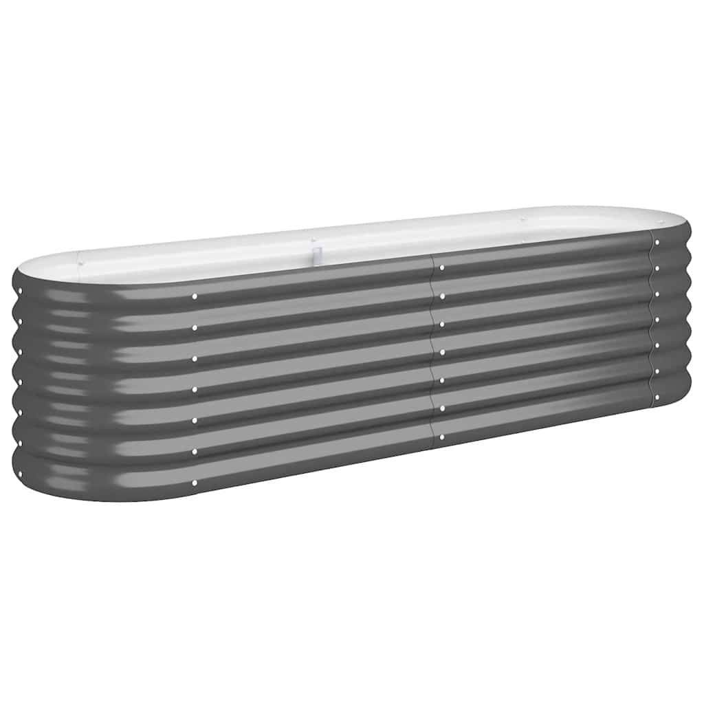 VIDAXL -Pflanzer 152x40x36 cm verzinkter Stahl -Anthrazit -Verschärfen