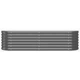 VIDAXL -Pflanzer 152x40x36 cm verzinkter Stahl -Anthrazit -Verschärfen