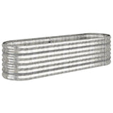 VIDAXL -Planungsbox 152x40x36 cm verzinkter Stahl Silber gefärbt