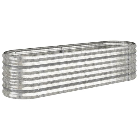 VIDAXL -Planungsbox 152x40x36 cm verzinkter Stahl Silber gefärbt