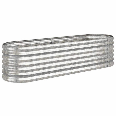 VIDAXL -Planungsbox 152x40x36 cm verzinkter Stahl Silber gefärbt