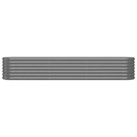 VIDAXL -Planungsbox 224x40x36 cm Pulver -Stahl grau