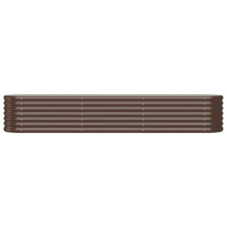 VIDAXL -Planungsbox 224x40x36 cm Pulver -Stahlbraun