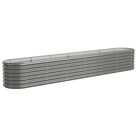 VIDAXL -Planungsbox 260x40x36 cm Pulver -bewegtes Stahl grau