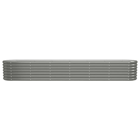 VIDAXL -Planungsbox 260x40x36 cm Pulver -bewegtes Stahl grau