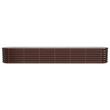 Vidaxx Pflanzgefäß 260x40x36 cm verzinkter Stahl braun