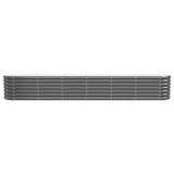 VIDAXL -Planungsbox 260x40x36 cm Pulver -beschichteter Stahl -Anthrazit -Verschärfen