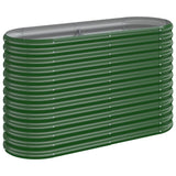 VIDAXL -Planungsbox 114x40x68 cm Pulver -Stahlgrün