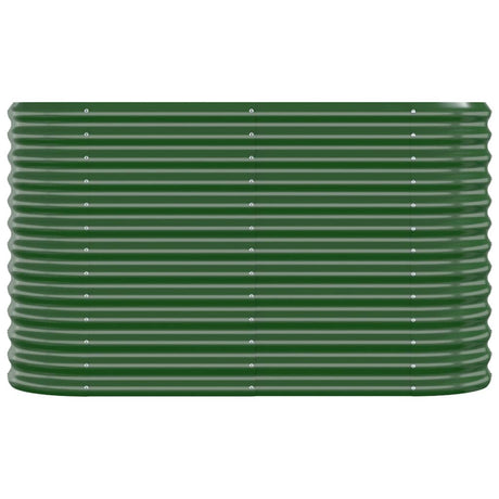 VIDAXL -Planungsbox 114x40x68 cm Pulver -Stahlgrün