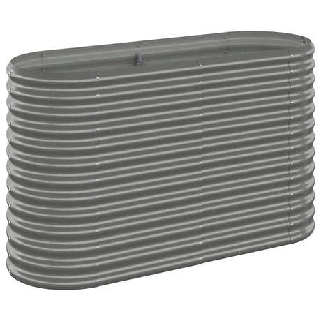 Vidaxx Pflanzgefäß 114x40x68 cm verzinkter Stahl grau