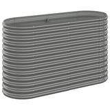 Vidaxx Pflanzgefäß 114x40x68 cm pulverbeschichteter Stahl grau