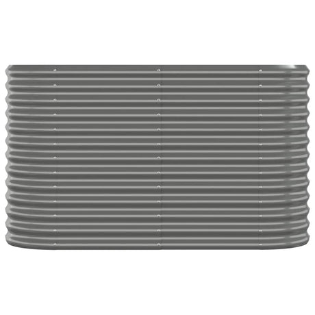 Vidaxx Pflanzgefäß 114x40x68 cm pulverbeschichteter Stahl grau