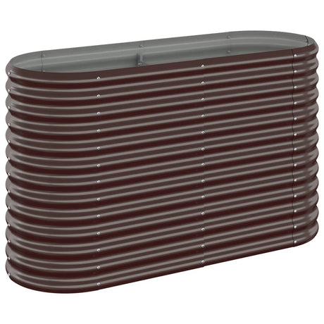 VIDAXL -Planungsbox 114x40x68 cm Pulver -Stahlbraun