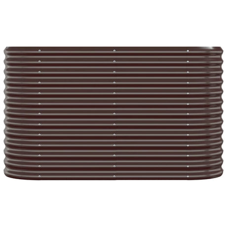 VIDAXL -Planungsbox 114x40x68 cm Pulver -Stahlbraun