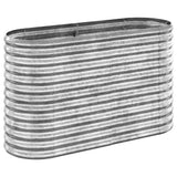 Vidaxx Pflanzgefäß 114x40x68 cm verzinkter Stahl silberfarben