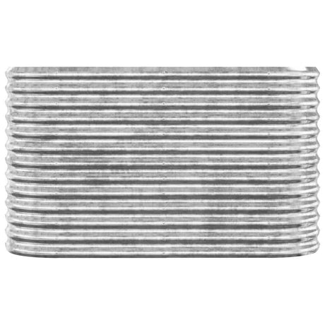 Vidaxx Pflanzgefäß 114x40x68 cm verzinkter Stahl silberfarben