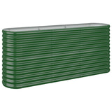 VIDAXL -Planungsbox 152x40x68 cm Pulver -Stahlgrün