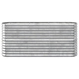 VIDAXL -Planungsbox 152x40x68 cm Pulver -bewegtes Stahl Silber gefärbt