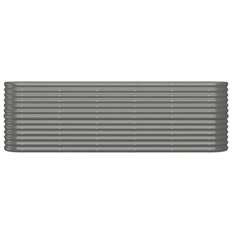 VIDAXL -Planungsbox 224x40x68 cm Pulver -Stahl grau