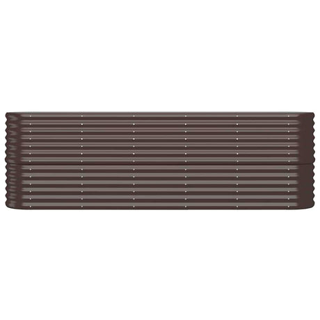 VIDAXL -Planungsbox 224x40x68 cm Pulver -Stahlbraun